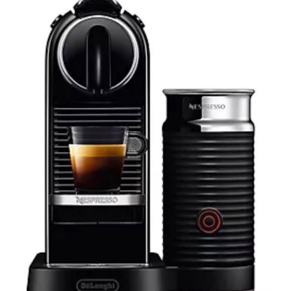 Nespresso Espresso Machine with Aeroccino - Black and Silver